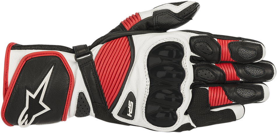 Guantes ALPINESTARS SP-1 V2 - Negro/Blanco/Rojo - 2XL 3558119-123-XXL 