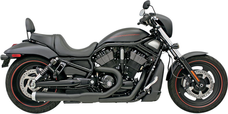 BASSANI XHAUST Road Rage 2:1 Exhaust - Black 1V22JB