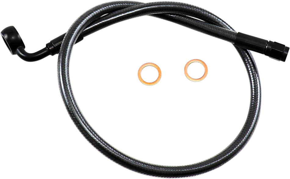 MAGNUM Brake Line - 12mm-90 - 24" - Black Pearl AS478024