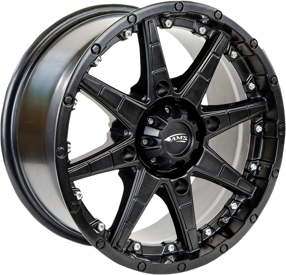 AMS Roll'n 105 Wheel - Front/Rear - Black - 15x7 - 4/156 - 5+2 5708-046AS