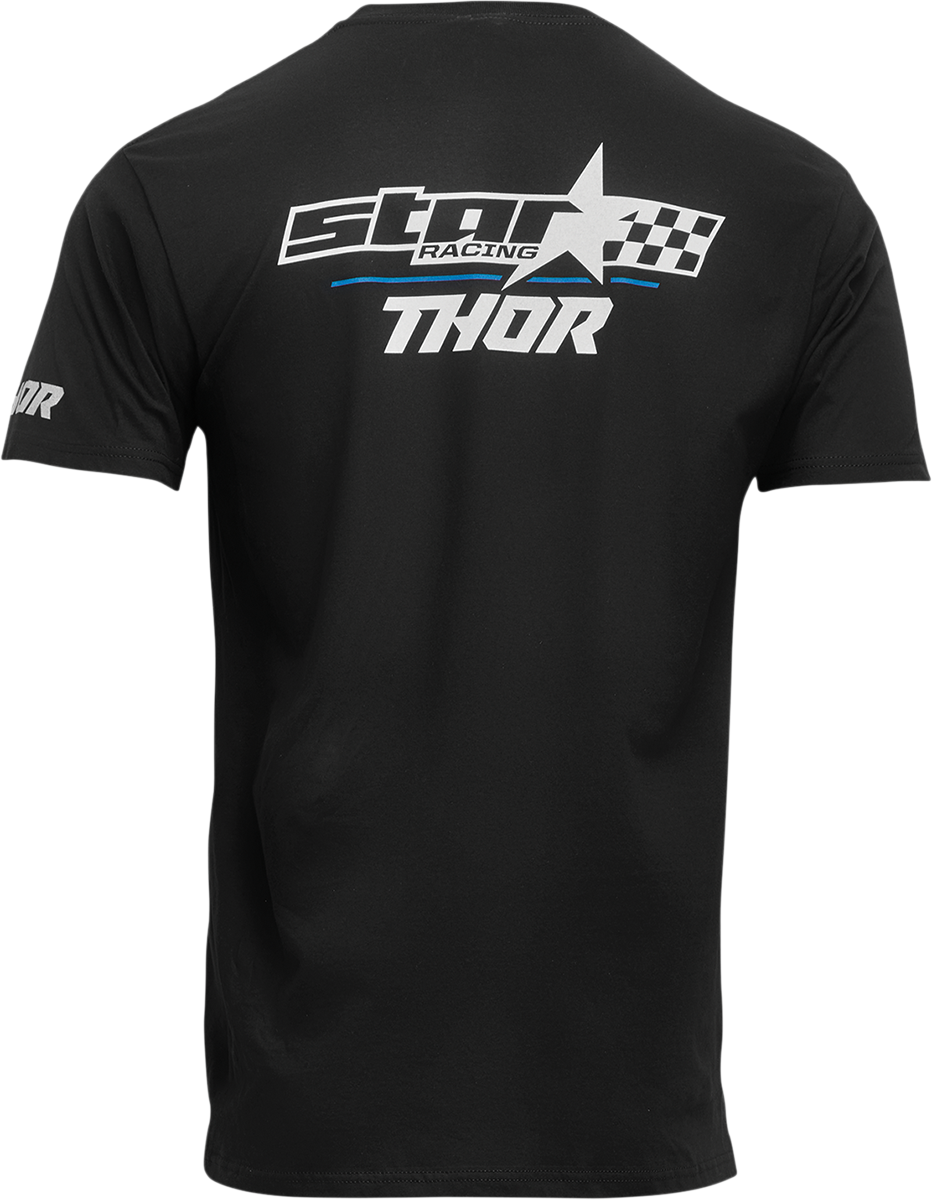 THOR Star Racing Champ T-Shirt - Black - Small 3070-1143