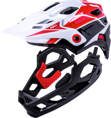 KALI Child Maya Full Face Helmet - Race - Gloss White/Red/Black 0221922112