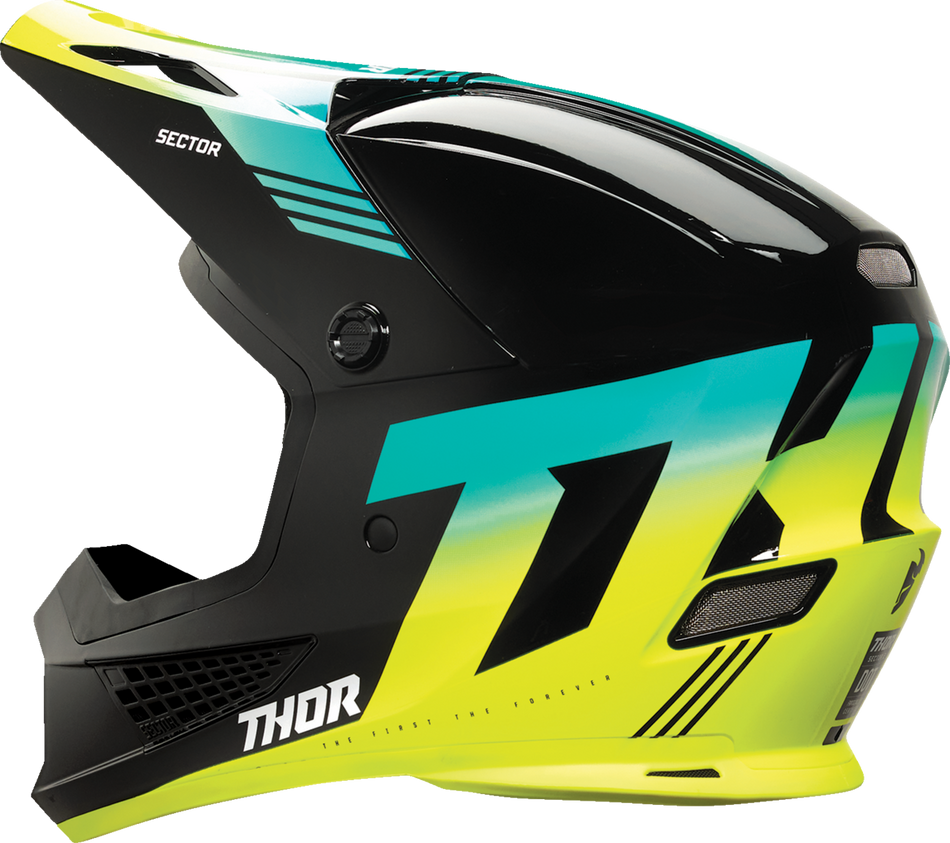 THOR Sector 2 Helmet - Carve - Black/Acid - 2XL 0110-8102