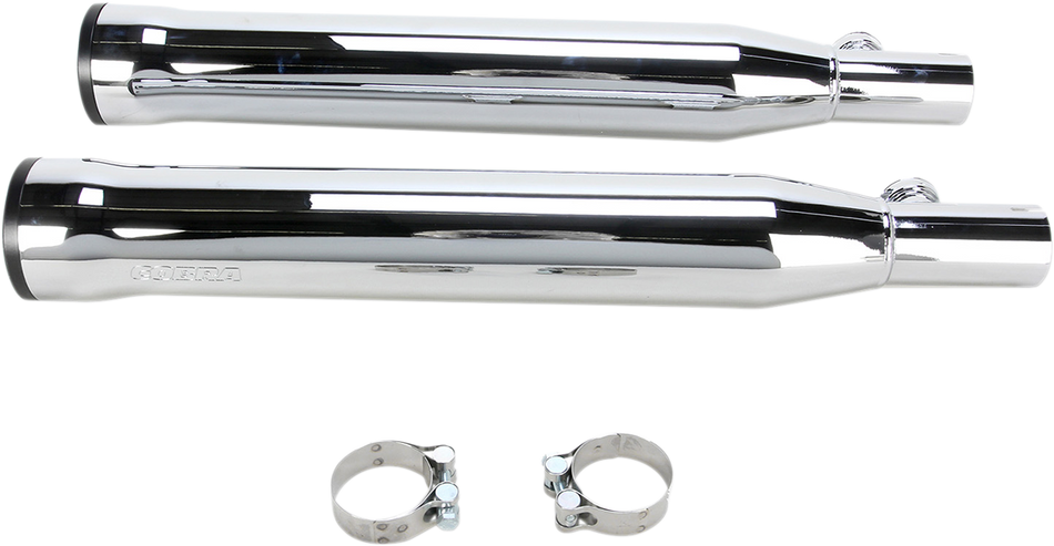 COBRA 3" RPT Mufflers for '00-'06 Softail - Chrome 6054