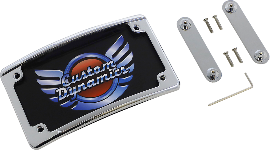 CUSTOM DYNAMICS LED License Plate Frame - CVO - Chrome LPF-RAD-CVO-C