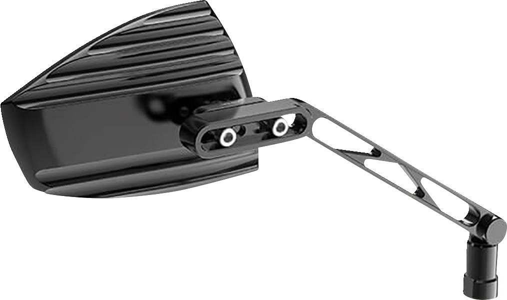 HIGHSIDER Mirror - Wave - Side View - Triangle - Black 301-4900