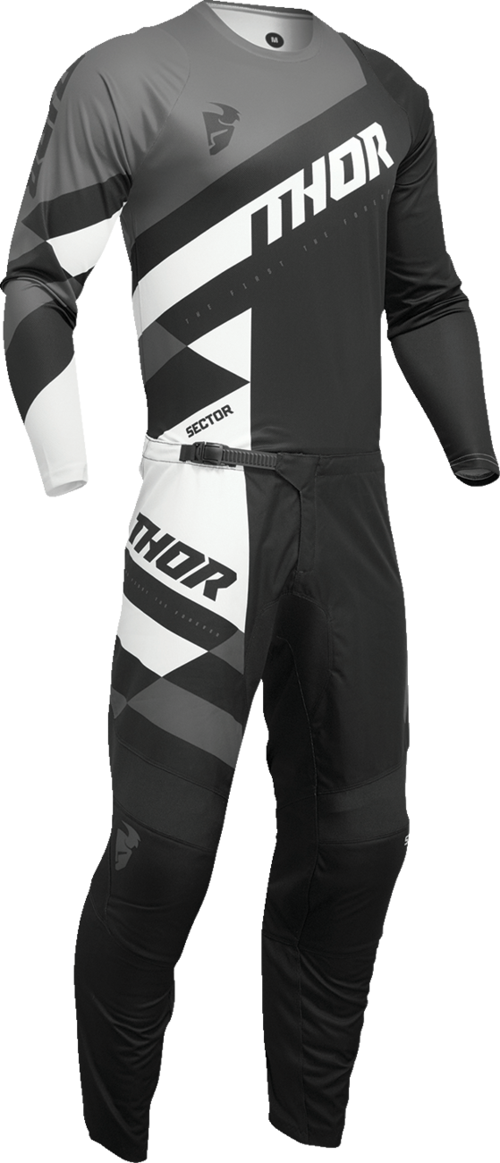 THOR Sector Checker Jersey - Black/Gray - 4XL 2910-7586