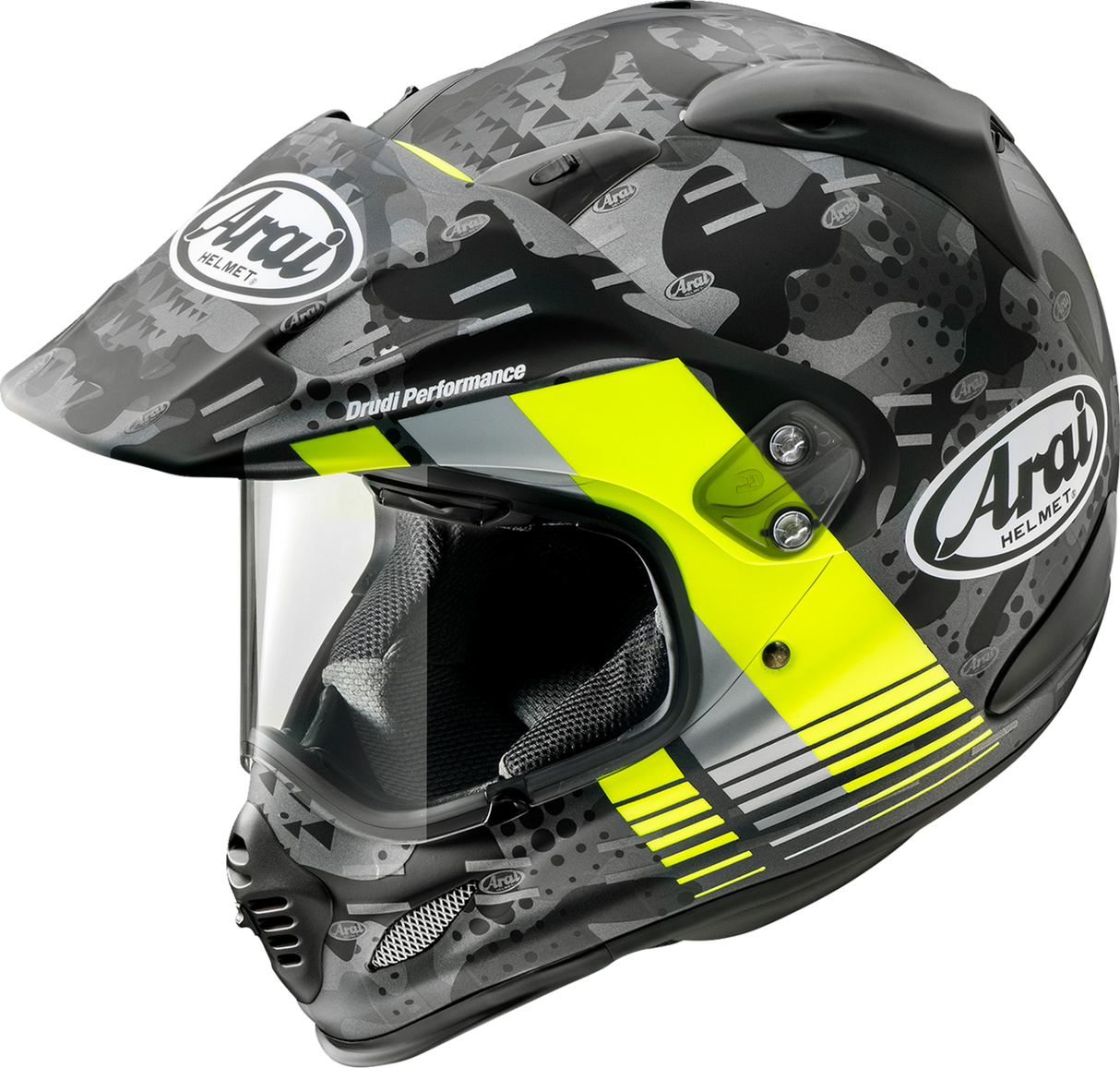 Casco ARAI XD-4 - Funda - Amarillo Fluorescente Frost - XS 0140-0179 