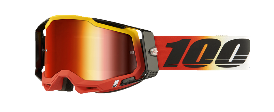 100% Racecraft 2 Goggles - Ogusto - Red Mirror 50010-00024