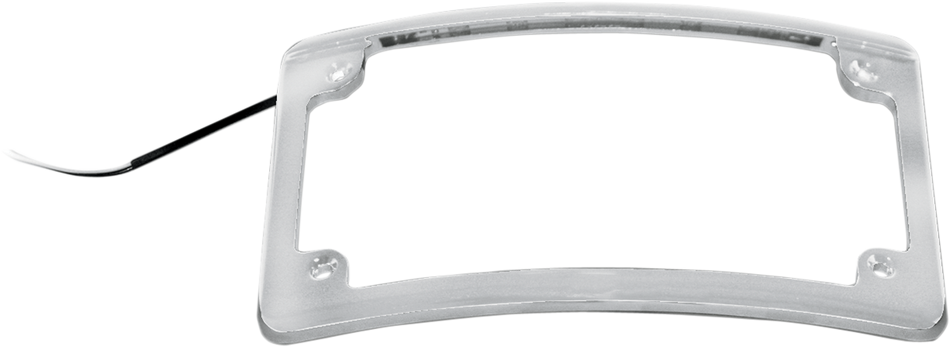 CUSTOM DYNAMICS LED License Plate Frame - Chrome LPF-RAD-C-LP