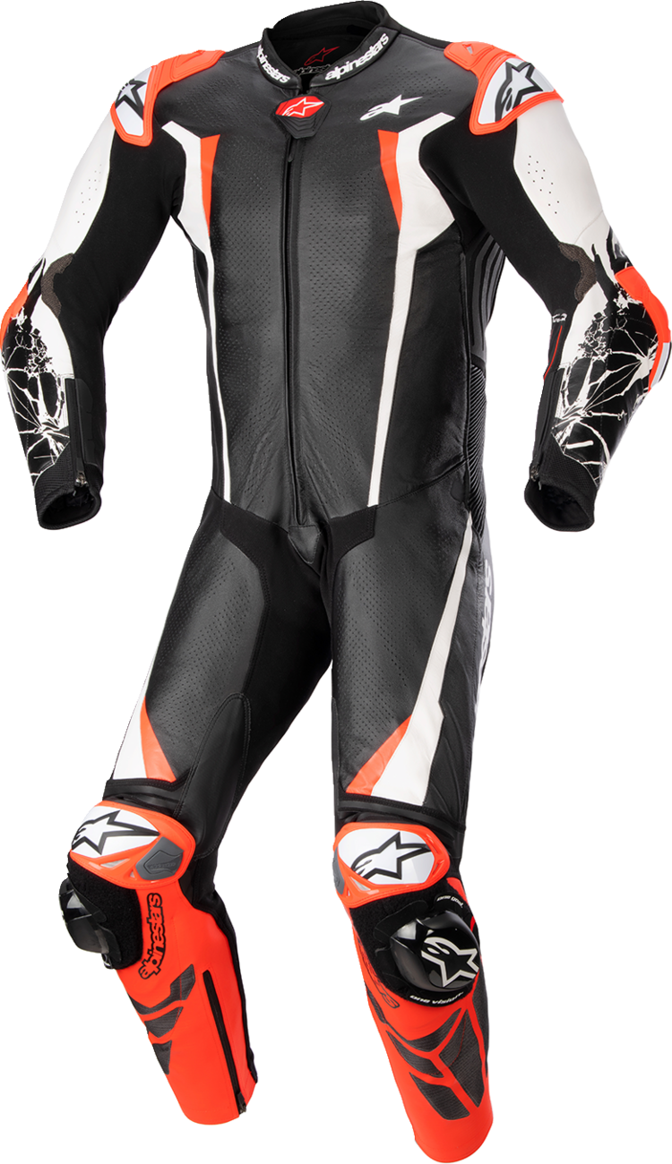 ALPINESTARS Racing Absolute v2 Leather Suit - Black/White/Red - US 48 / EU 58 3156323123158