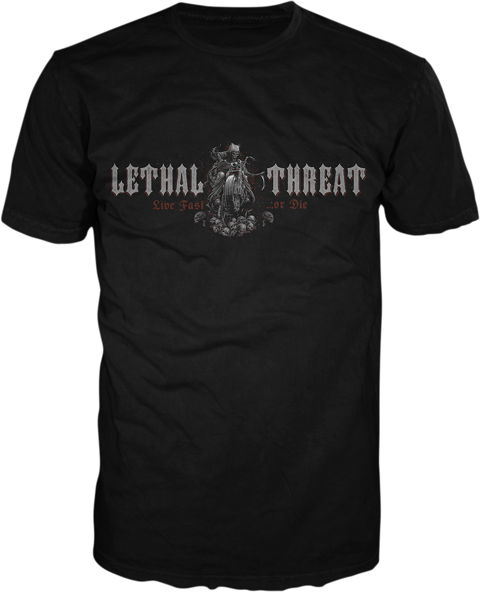 LETHAL THREAT Live Fast Reaper T-Shirt - Black - 2XL LT20855XXL