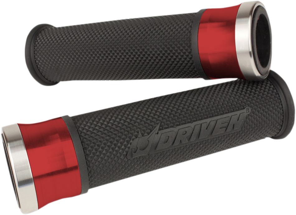 DRIVEN RACING Grips - Halo - Red/Black DHS-RD