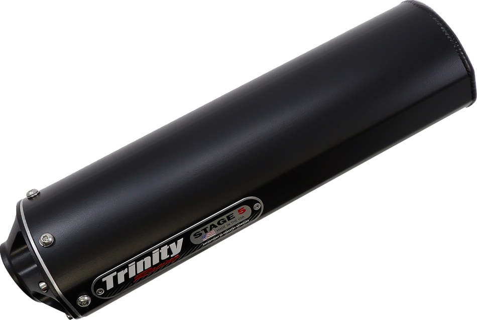 TRINITY RACING Stage 5 Slip-On Muffler - Cerakote Black TR-4158S-C2