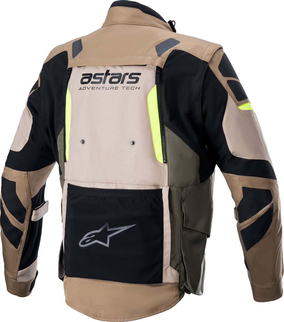 ALPINESTARS Halo Drystar® Jacke – Schwarz/Sand/Gelb – Größe S 3204822-865-S