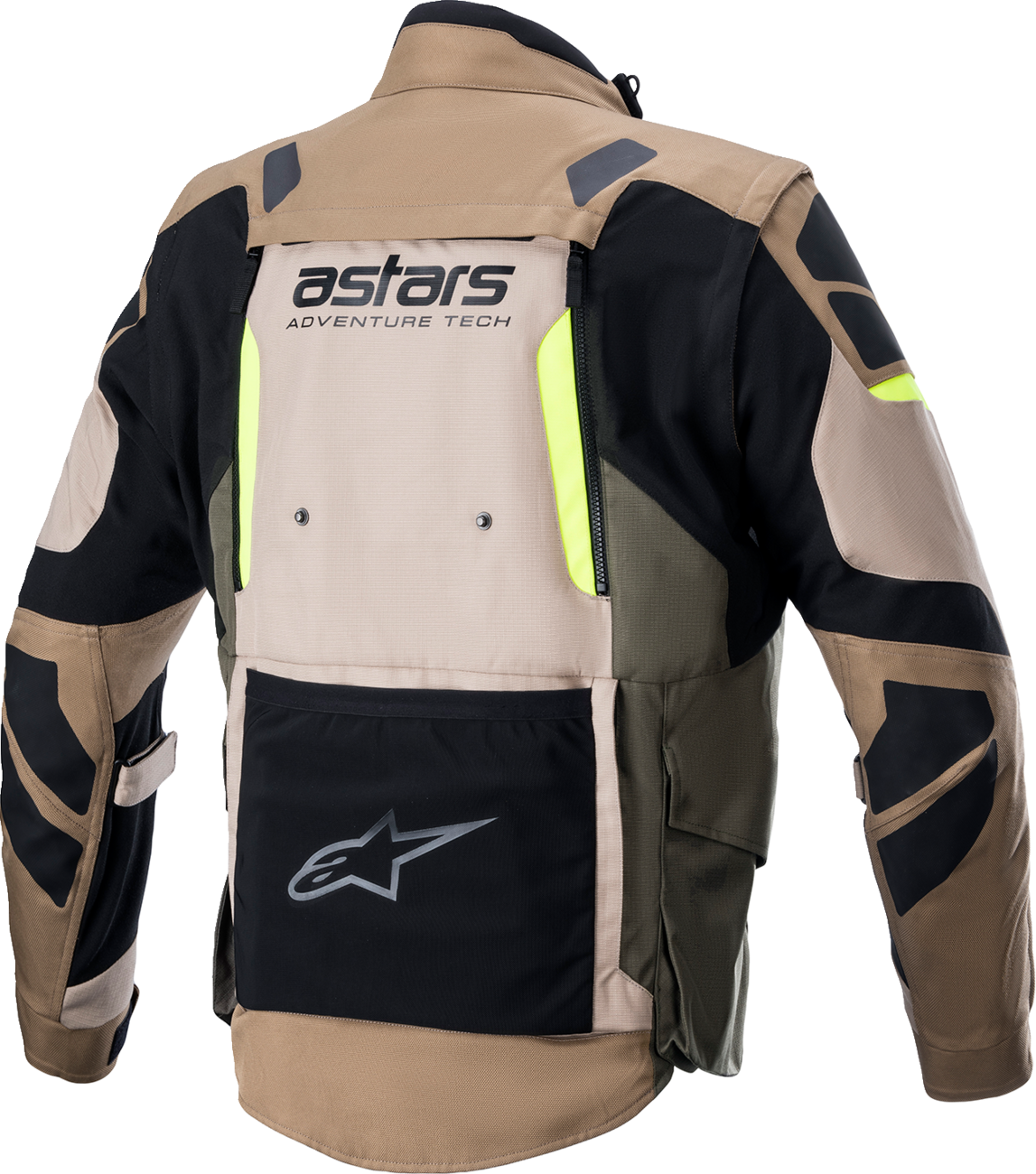 Chaqueta ALPINESTARS Halo Drystar - Negro/Arena/Amarillo - Mediana 3204822-865-M 