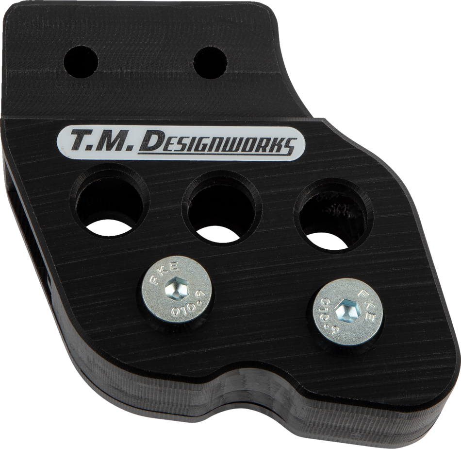 T.M. DESIGNWORKS Chain Guide - Honda/Yamaha/Kawasaki/Suzuki - Black RCG-007-BK