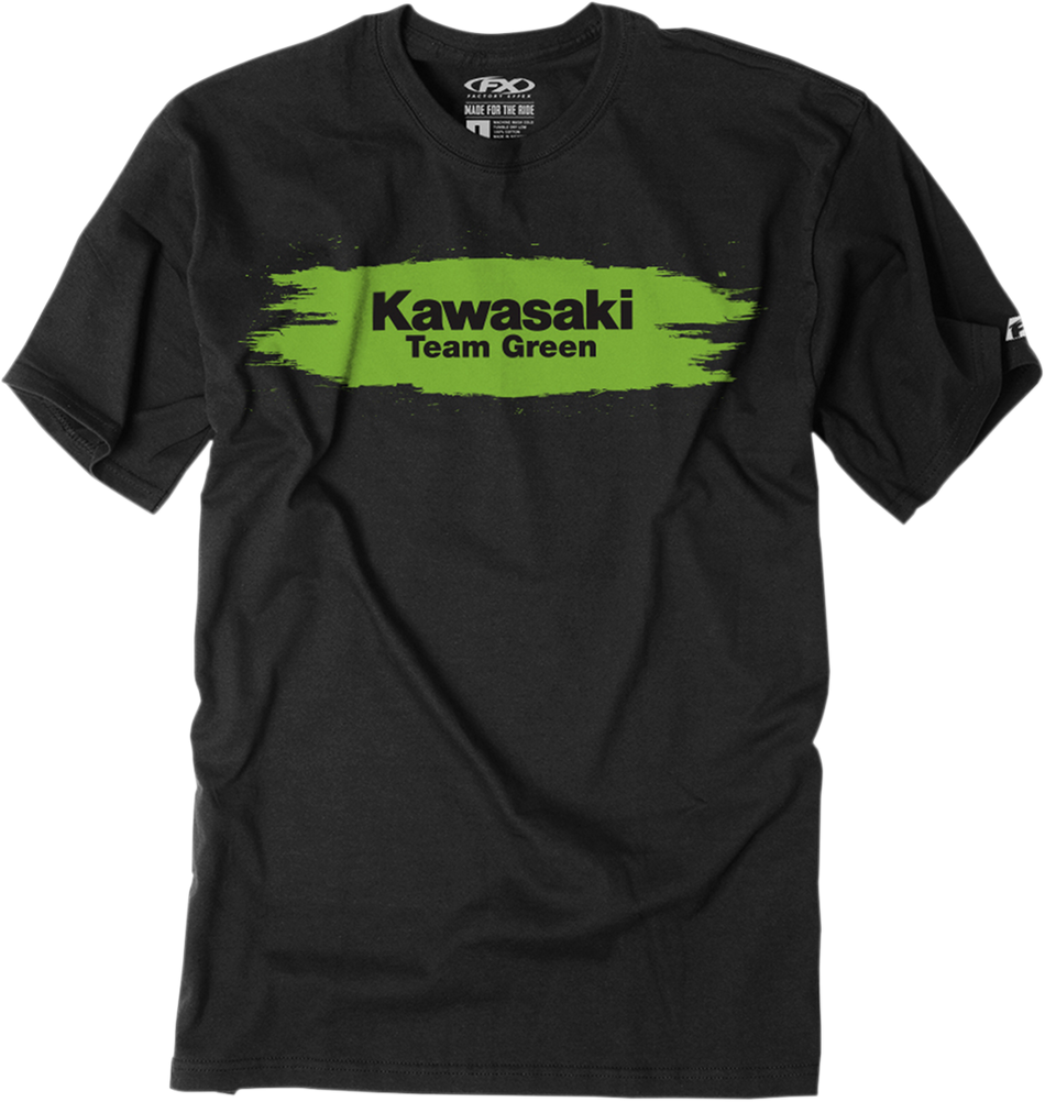 FACTORY EFFEX Youth Kawasaki Teamgreen T-Shirt - Black - Medium 22-83102