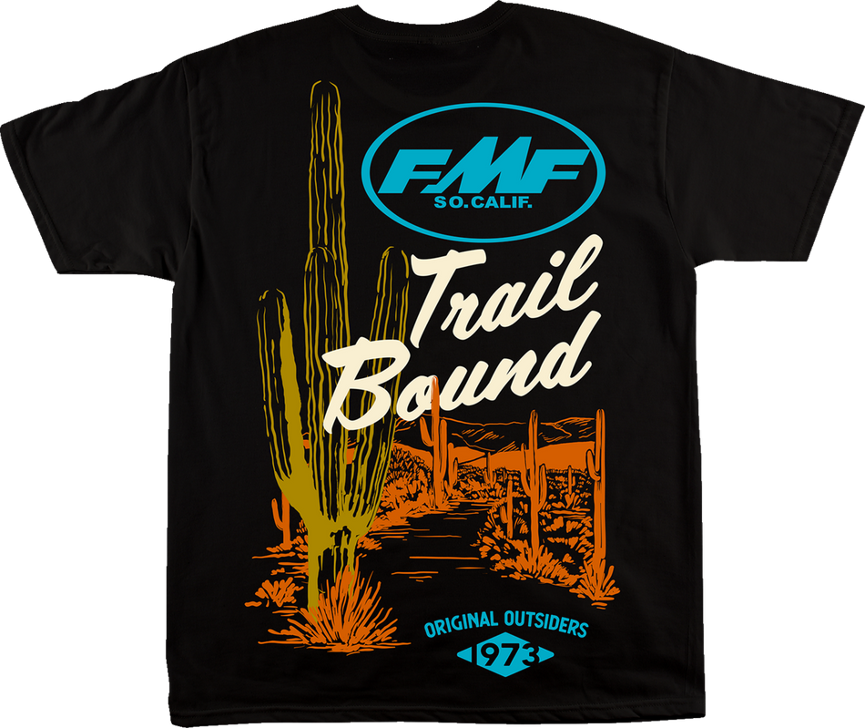 FMF Trailbound T-Shirt - Black - Small FA22118909BLKS 3030-22446