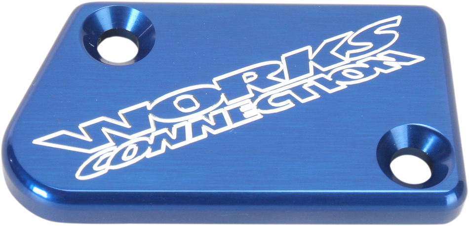 WORKS CONNECTION Brake Cover - Billet - Blue 21-031