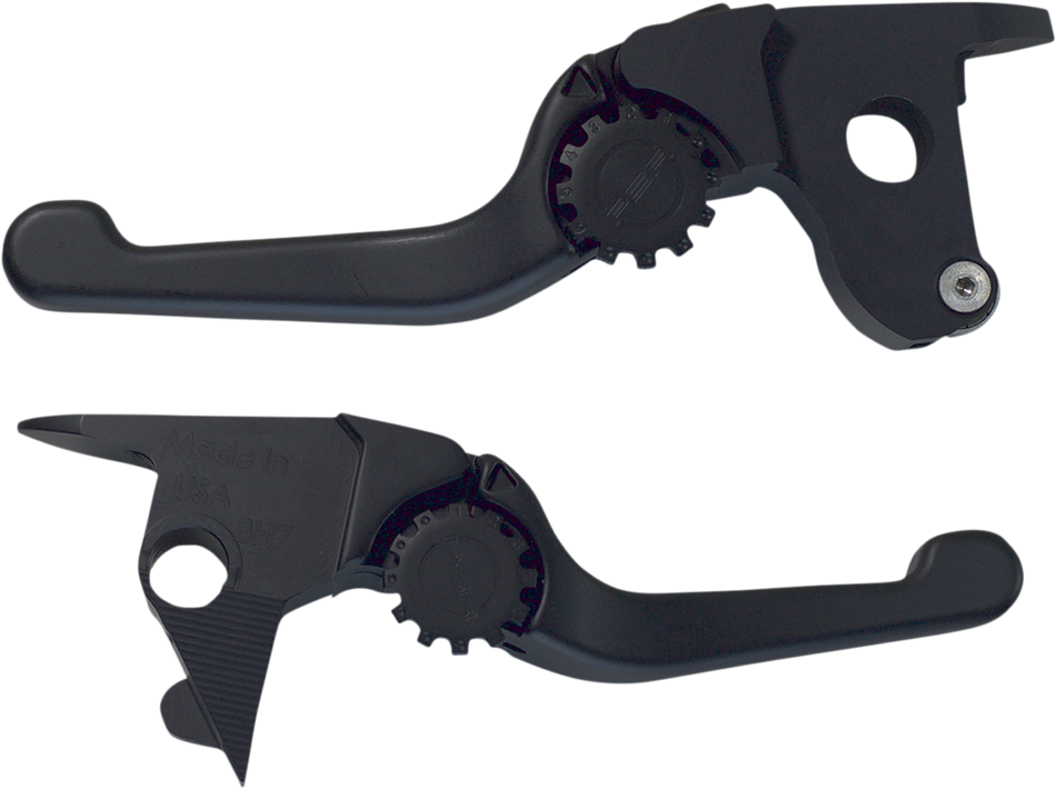 POWERSTANDS RACING Lever Set - Anthem - Shorty - Black 12-01664-22