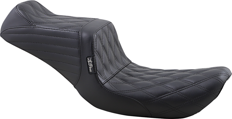 LE PERA Tailwhip Seat - Double Diamond - Black - FXD '99-'03 LN-581DD