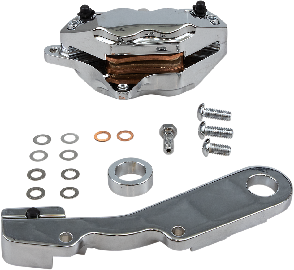 HAWG HALTERS 4-Piston Caliper - Rear - Chrome RKHTCC548