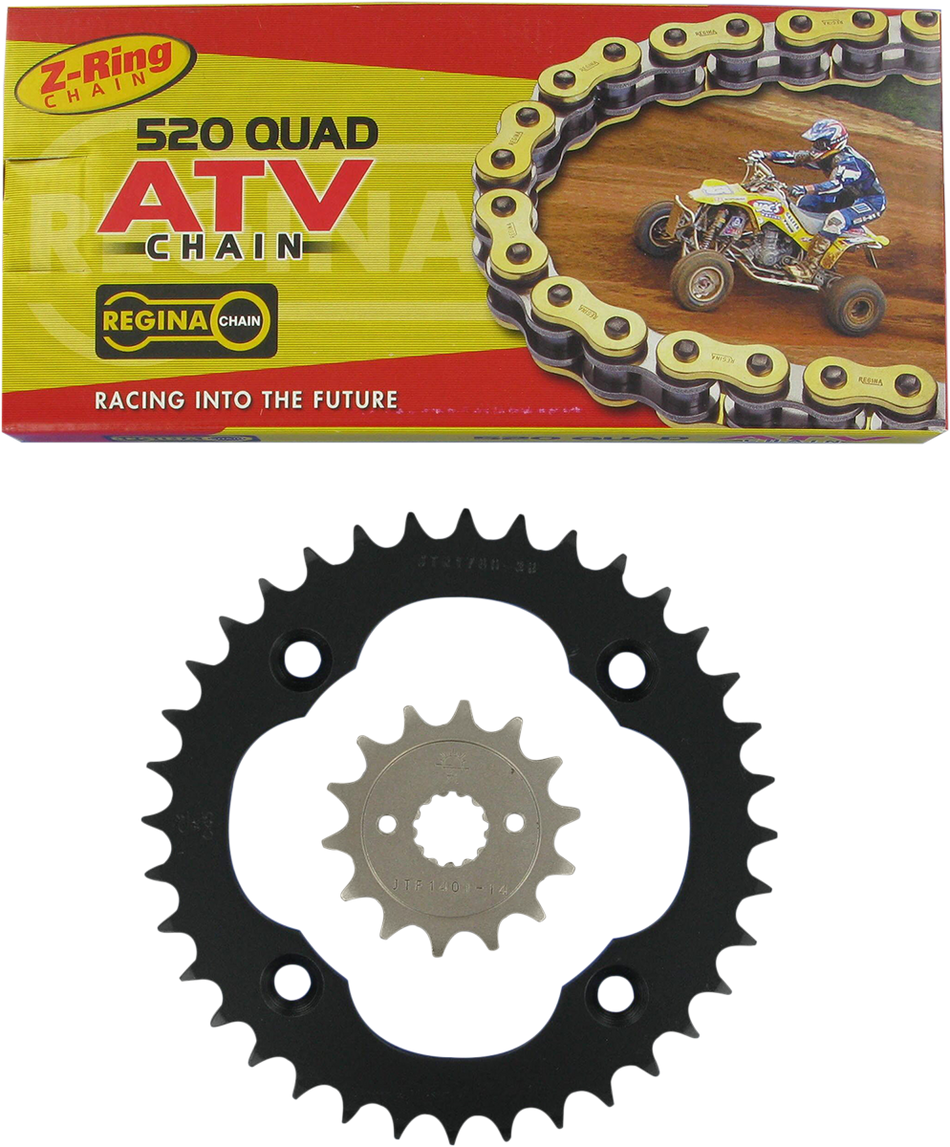 REGINA Chain and Sprocket Kit - Suzuki - Quad Racer - '06-'09 5QUAD/096KSU026