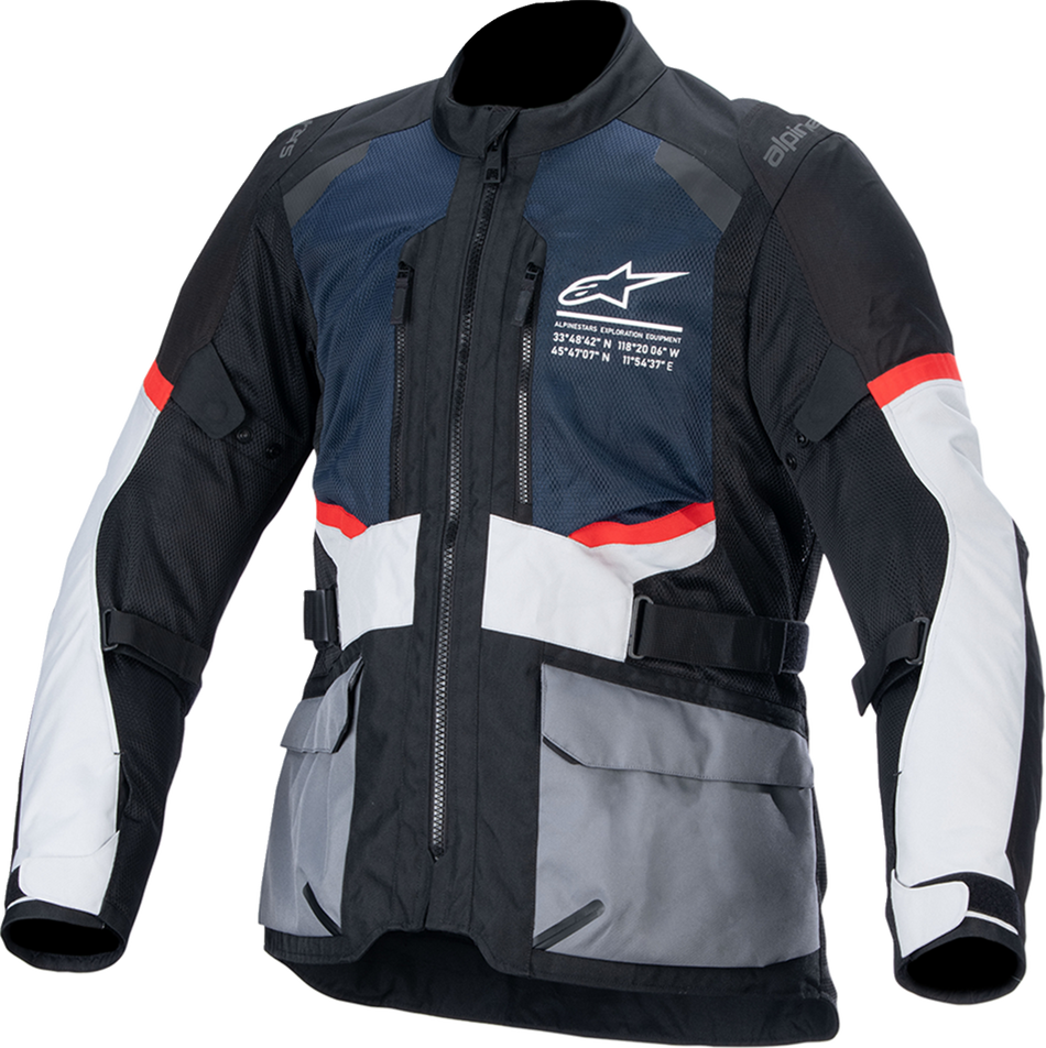 ALPINESTARS Andes Air Drystar® Jacket - Deep Blue/Black/Ice Gray - Large 3207924-7029-L