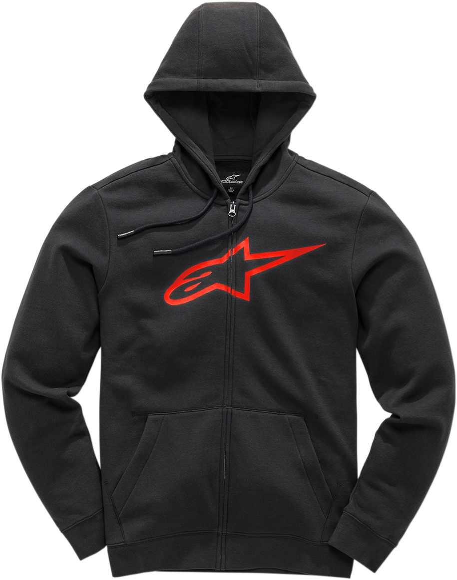 ALPINESTARS Ageless 2 Zip Hoodie - Black/Red - Medium 1038530521030M