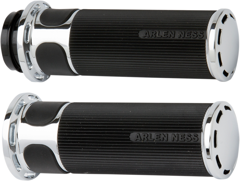 ARLEN NESS Grips - Slot Track - TBW - Chrome 07-302