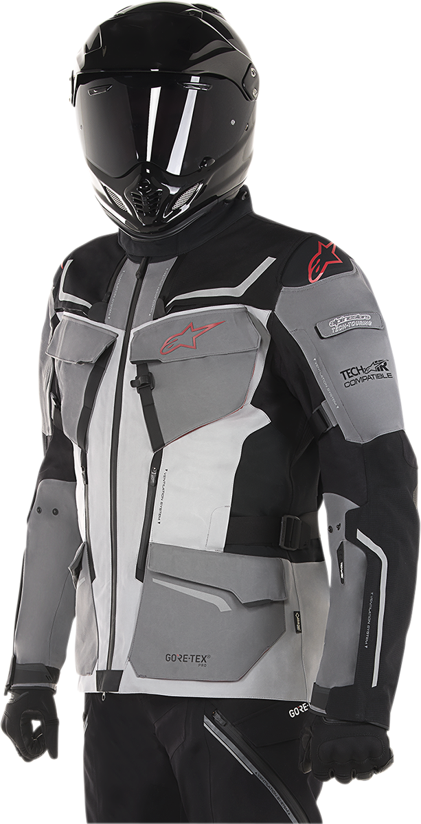 ALPINESTARS Revenant Jacke – Schwarz/Grau/Rot – Größe L 3603518-1193-L