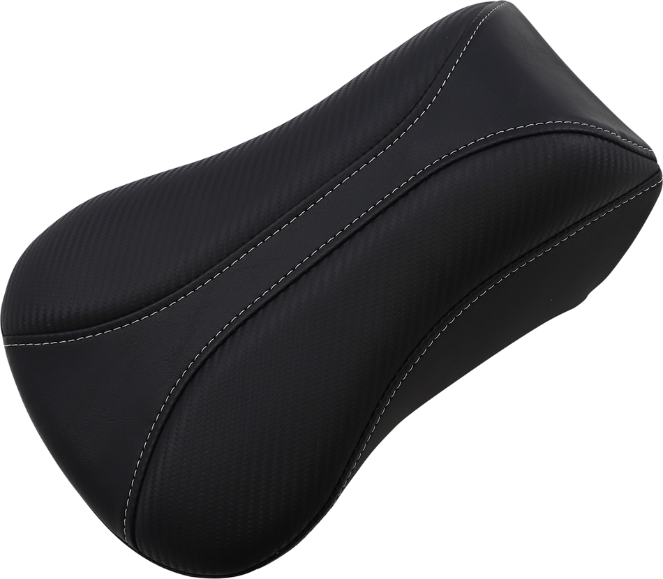 SADDLEMEN Dominator Pillion Pad - Standard Reach - Black w/ Gray Stitching 806-04-0162