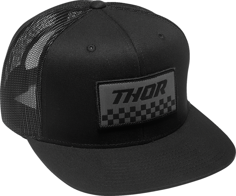 Gorra THOR Checker - Negro/Carbón 2501-3993 