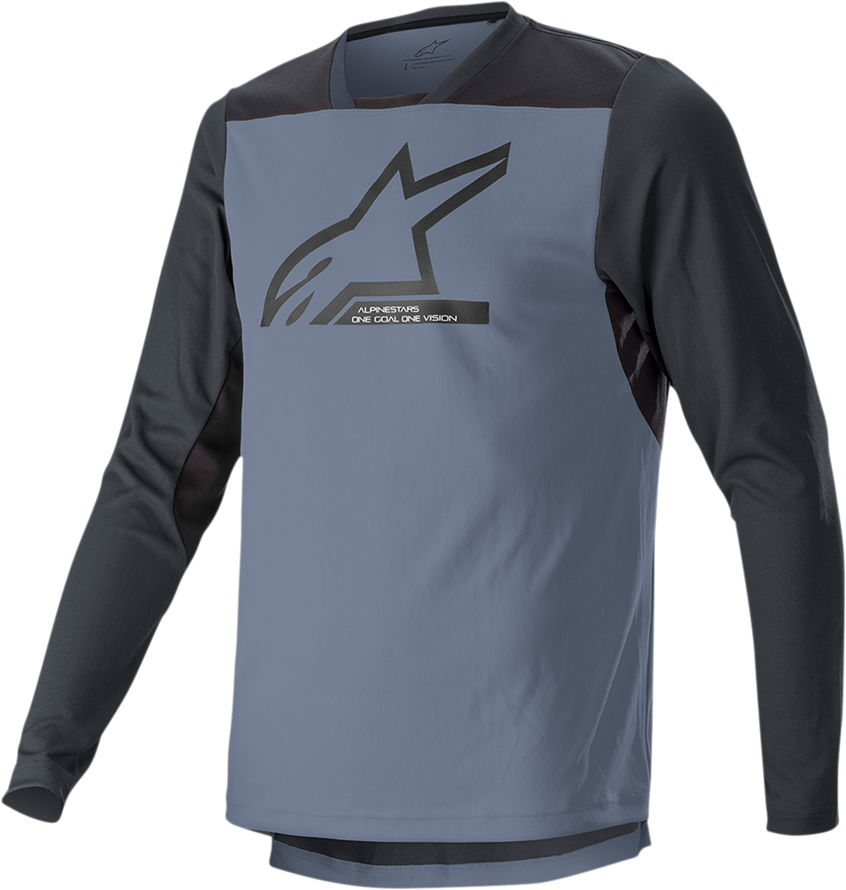 ALPINESTARS Drop 6.0 V2 Long-Sleeve Jersey - Black/Gray - Medium 1766422-9291-MD