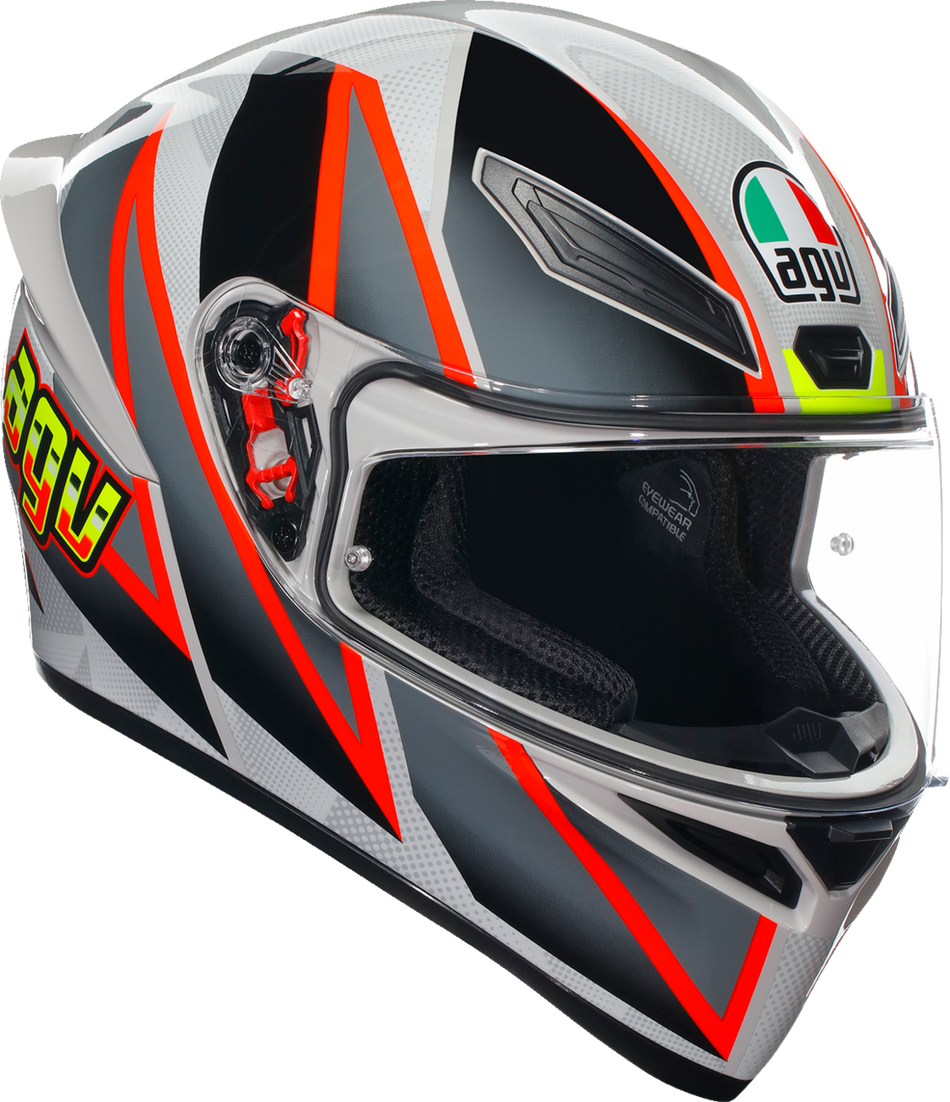 AGV K1 S Helmet - Blipper - Gray/Red - Small 2118394003030S