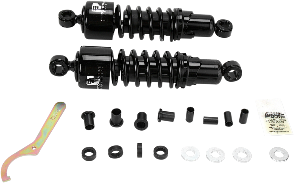 PROGRESSIVE SUSPENSION 412 Series Shock - 11" - Standard - Black - H-D 412-4005B