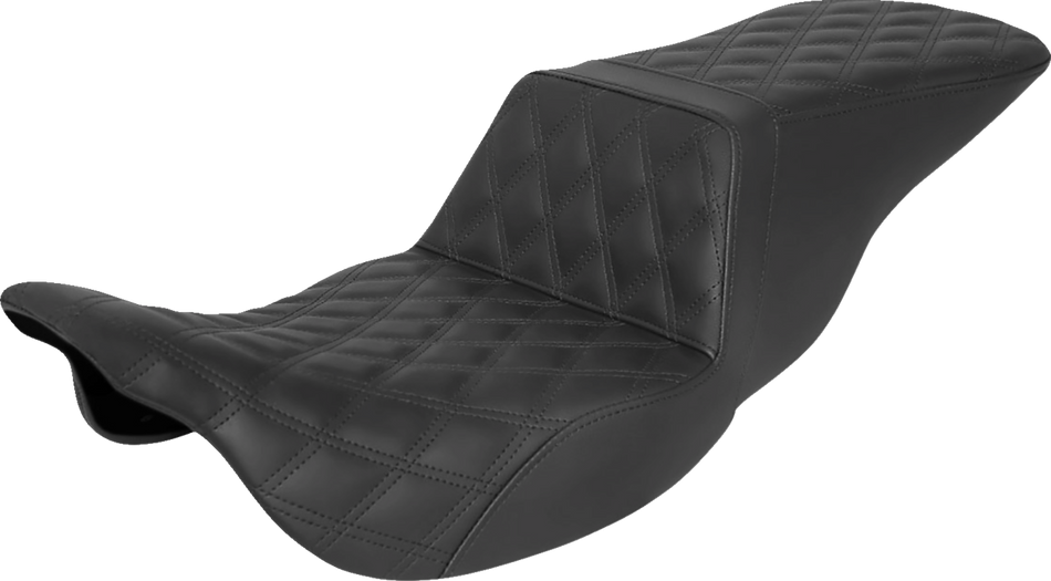 Asiento elevador para SILLÍN - Costura de celosía completa - Negro - FLH/FLT 808-07B-195 