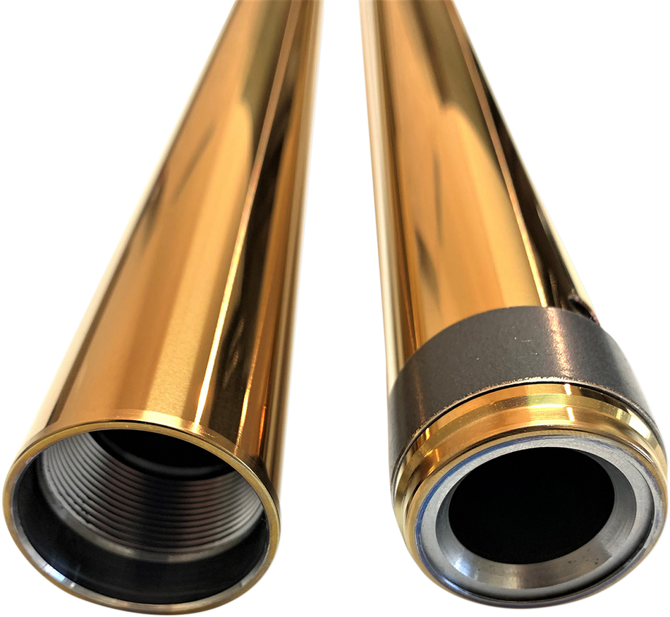 PRO-ONE PERF.MFG. Fork Tube - Gold - 39 mm - 26.25" Length 105030G