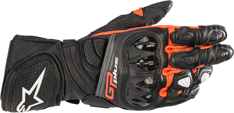 Guantes ALPINESTARS GP Plus R v2 - Negro/Rojo fluo - Grande 3556520-1030-L 