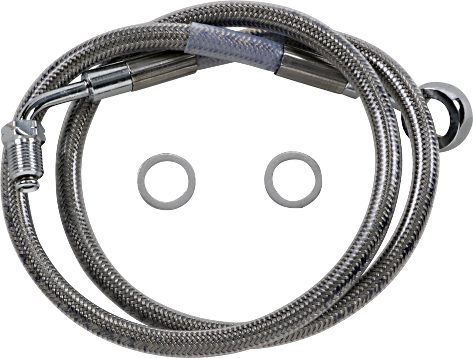 DRAG SPECIALTIES Brake Line - +8" - Stainless Steel - '18-'22 Softail 618631-8