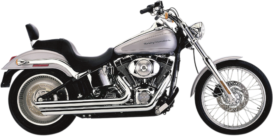 COBRA Speedster Slashdown Exhaust - Chrome - Softail 6851