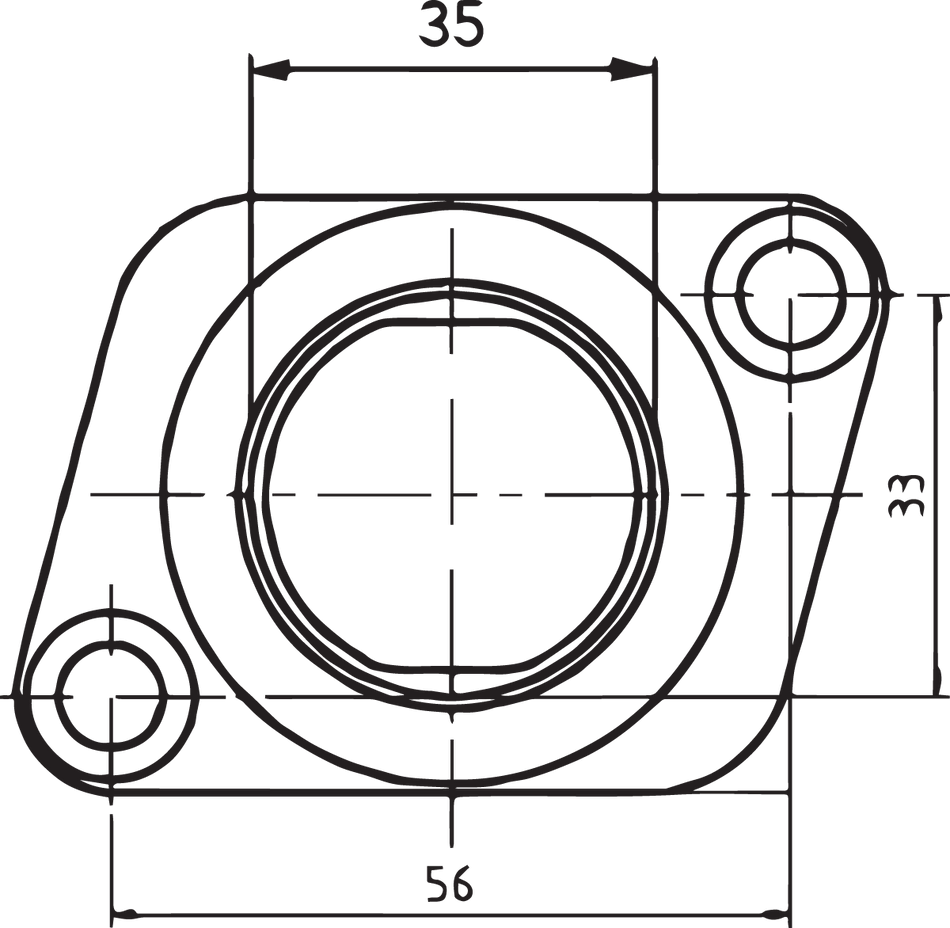 Parts Unlimited Carburetor Flange - Polaris 07-100-25