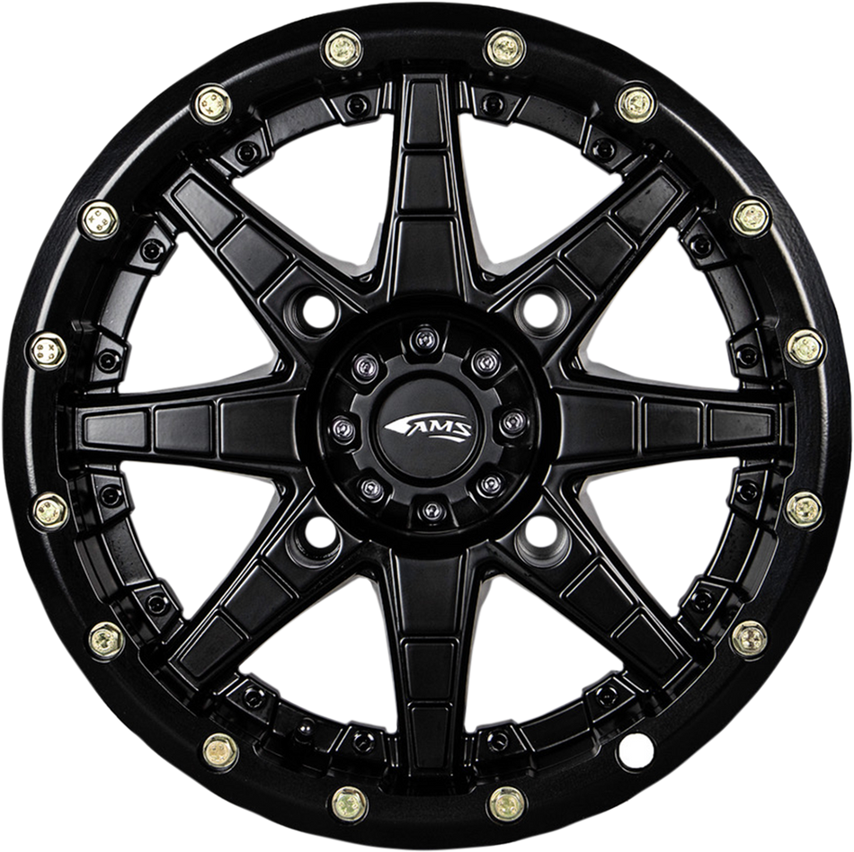 AMS Roll'n 106 Wheel - Front/Rear - Black - 15x7 - 4/110 - 5+2 5709-046AS