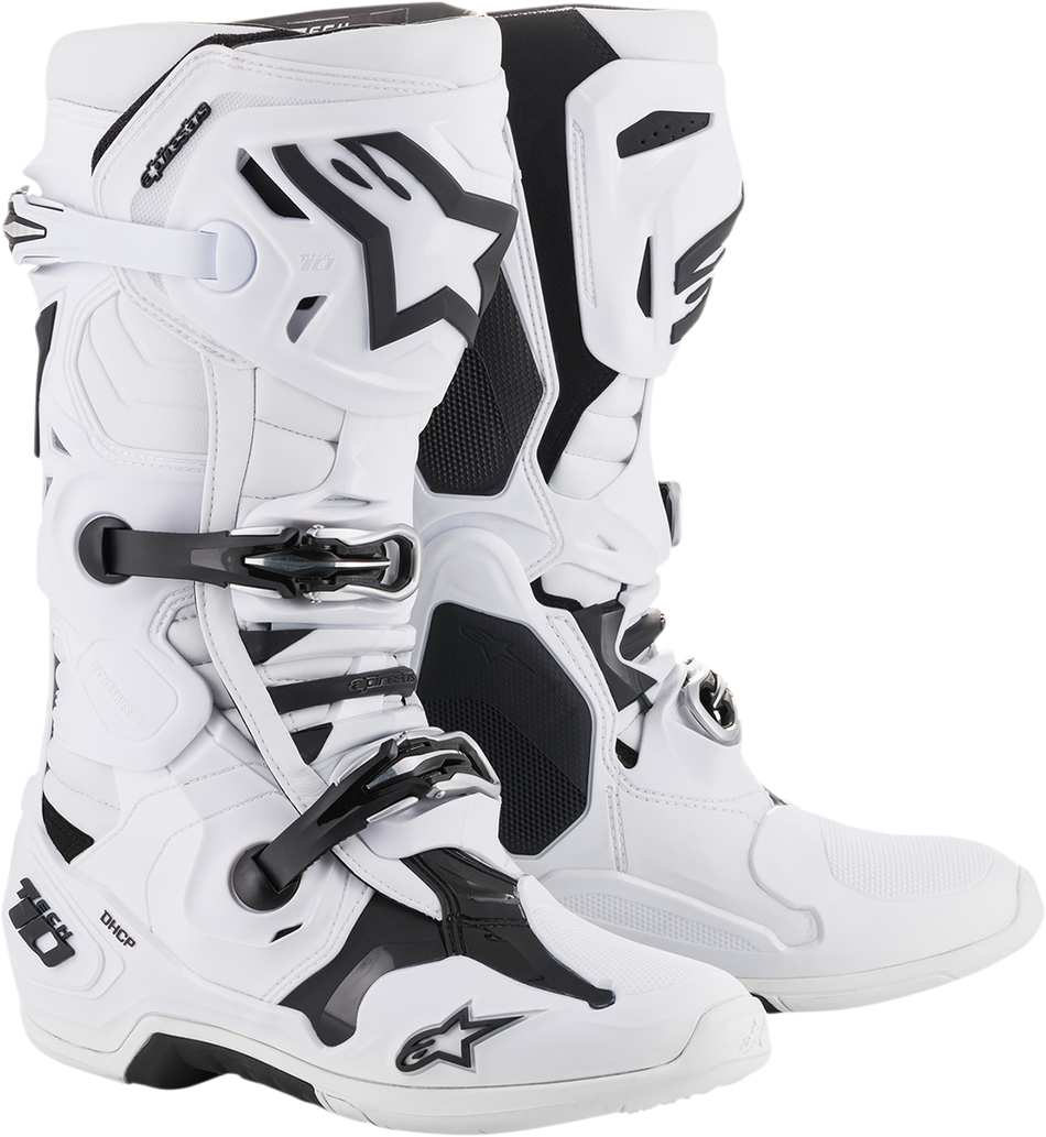 Botas ALPINESTARS Tech 10 - Blanco - US 12 2010020-20-12