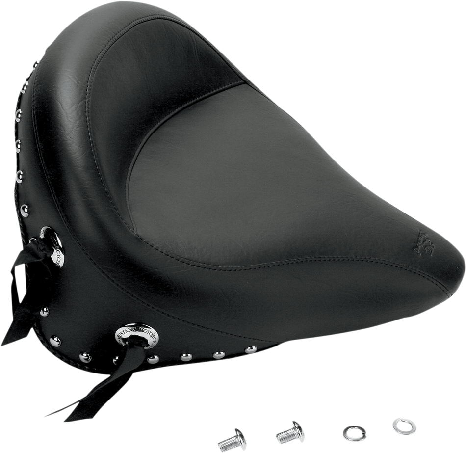 MUSTANG Wide Studded Solo Seat - FXST '00-'05 75094