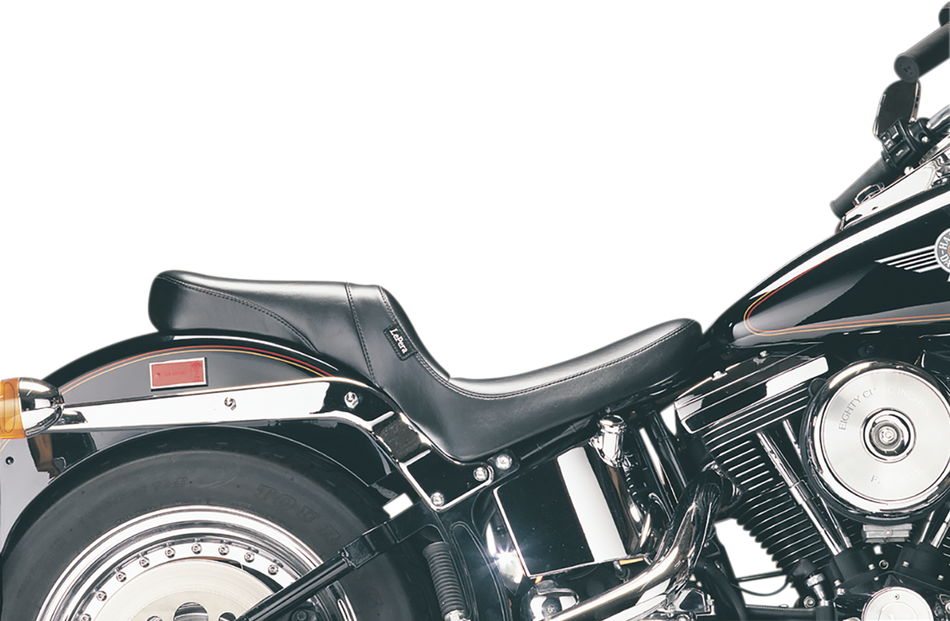 LE PERA Daytona 2-Up Seat - Without Backrest - Smooth - Black - Softail '84-'99 LGN-543S