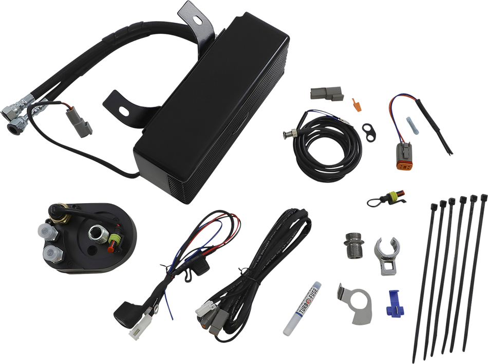 ULTRACOOL Oil Cooler Kit - Black RF-1G