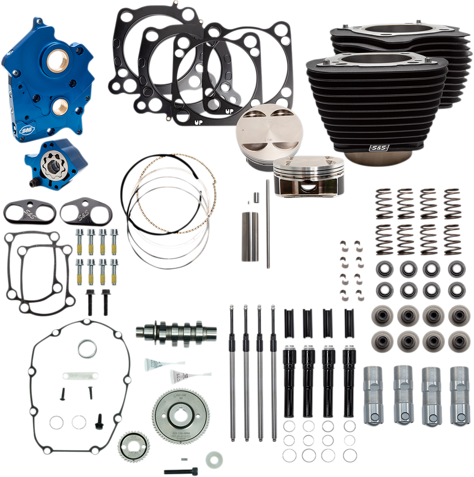 S&S CYCLE Power Package - Gear Drive - Oil Cooled - Non-Highlighted Fins - M8 NOT RECOMMENDED F/TRIKES 310-1059A