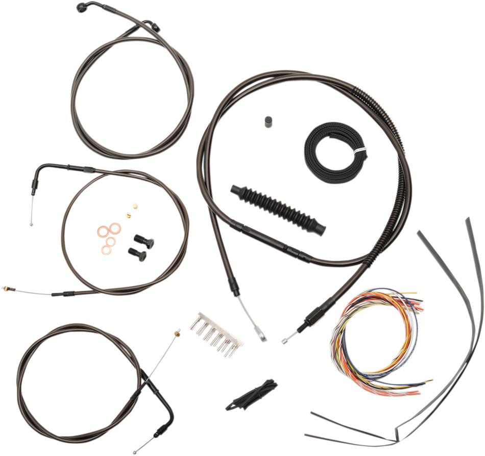 Kit de cables LA CHOPPERS - Manillar Ape Hanger de 18" - 20" - Medianoche LA-8230KT2-19M 